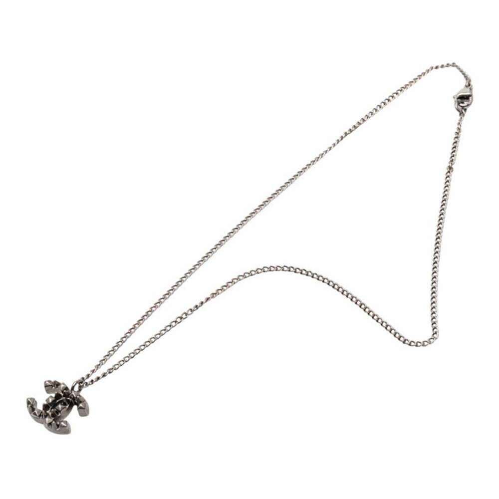 CHANEL Silver Logo Necklace - Picture 3 of 5